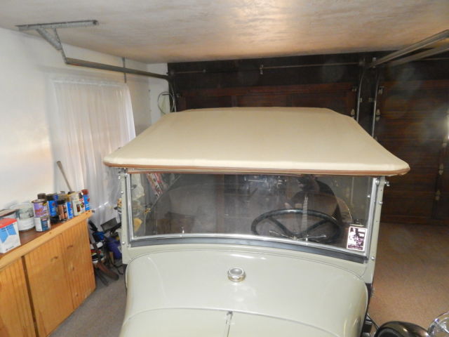 1929 Beige Ford Model A Convertible