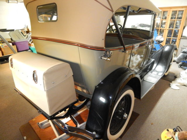 1929 Beige Ford Model A Convertible
