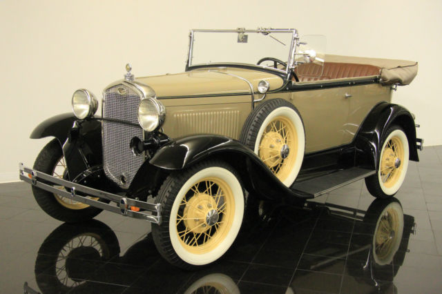 1931 Beige Ford Model A Convertible
