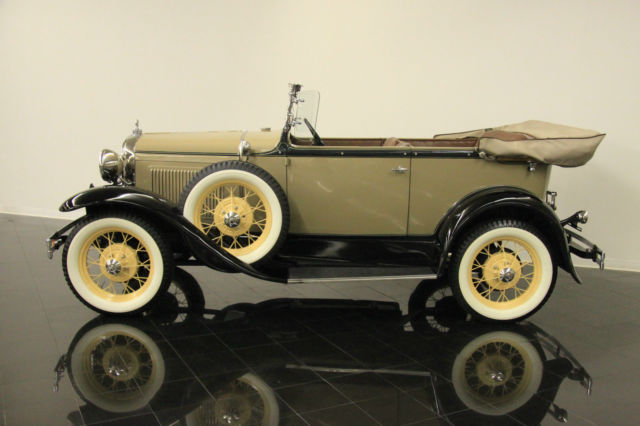 1931 Beige Ford Model A Convertible