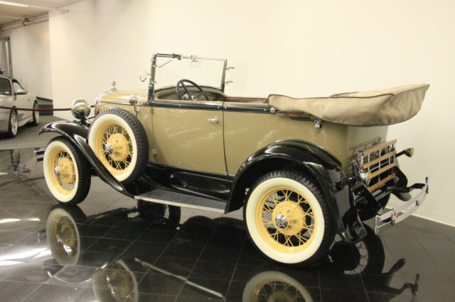 1931 Beige Ford Model A Convertible