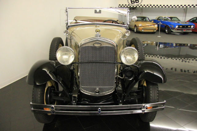 1931 Beige Ford Model A Convertible
