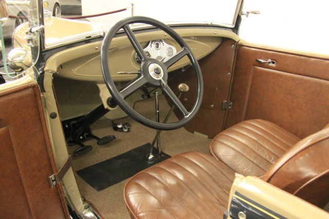1931 Beige Ford Model A Convertible