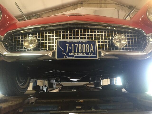 1957 Red Ford Thunderbird Convertible