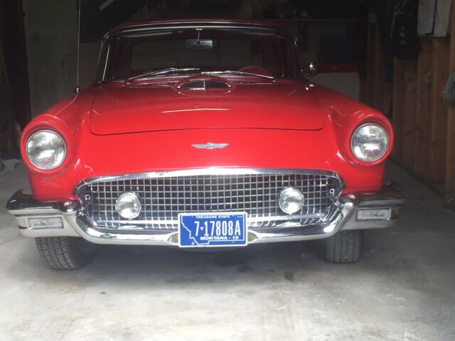 1957 Red Ford Thunderbird Convertible