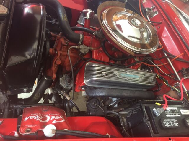 1957 Red Ford Thunderbird Convertible