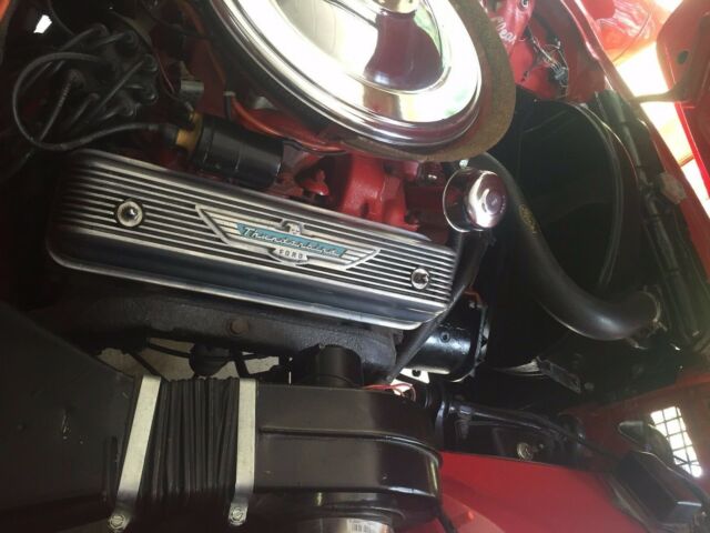 1957 Red Ford Thunderbird Convertible