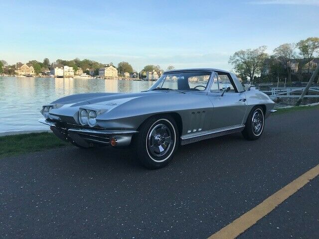 1966 Silver Chevrolet Corvette Convertible