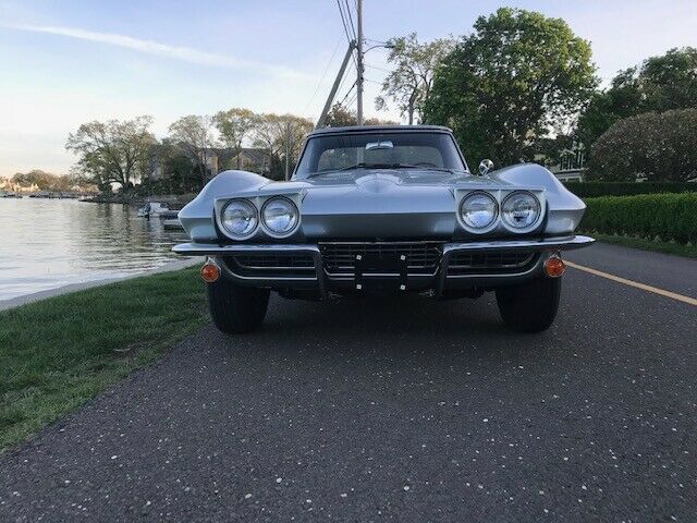 1966 Silver Chevrolet Corvette Convertible