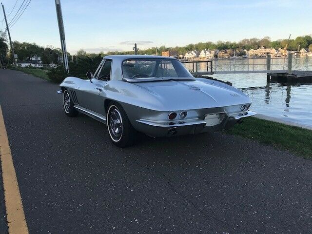 1966 Silver Chevrolet Corvette Convertible