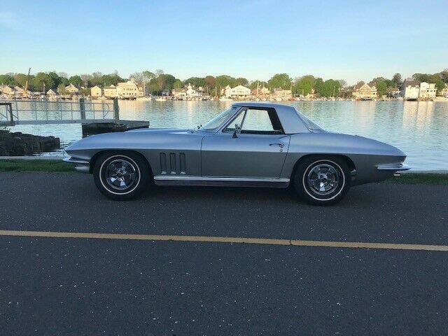 1966 Silver Chevrolet Corvette Convertible