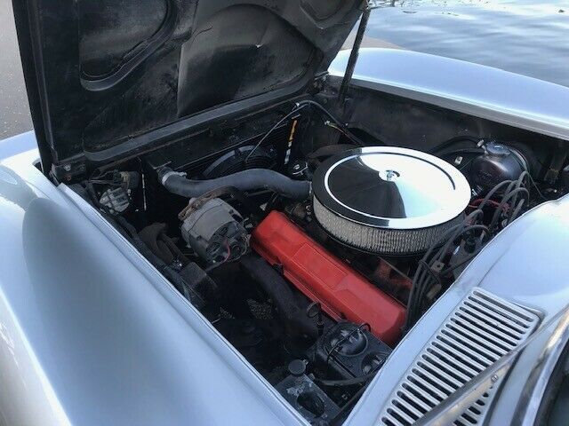 1966 Silver Chevrolet Corvette Convertible