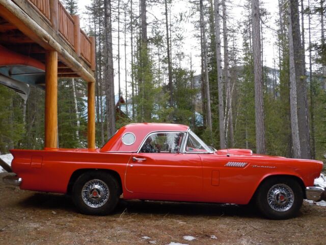 1957 Red Ford Thunderbird Convertible