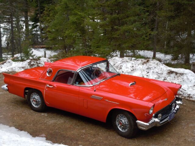 1957 Red Ford Thunderbird Convertible