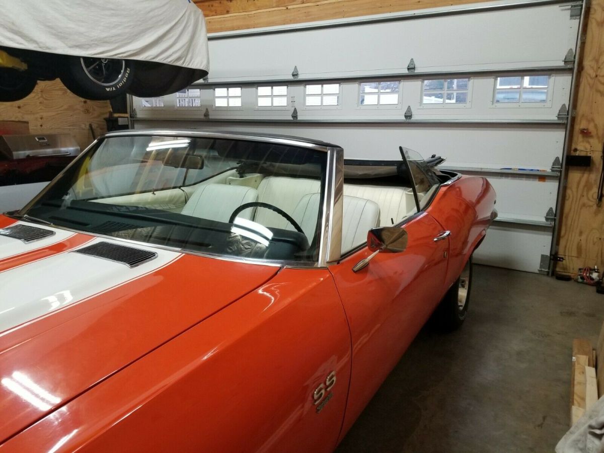 1969 Orange Chevrolet Chevelle Convertible