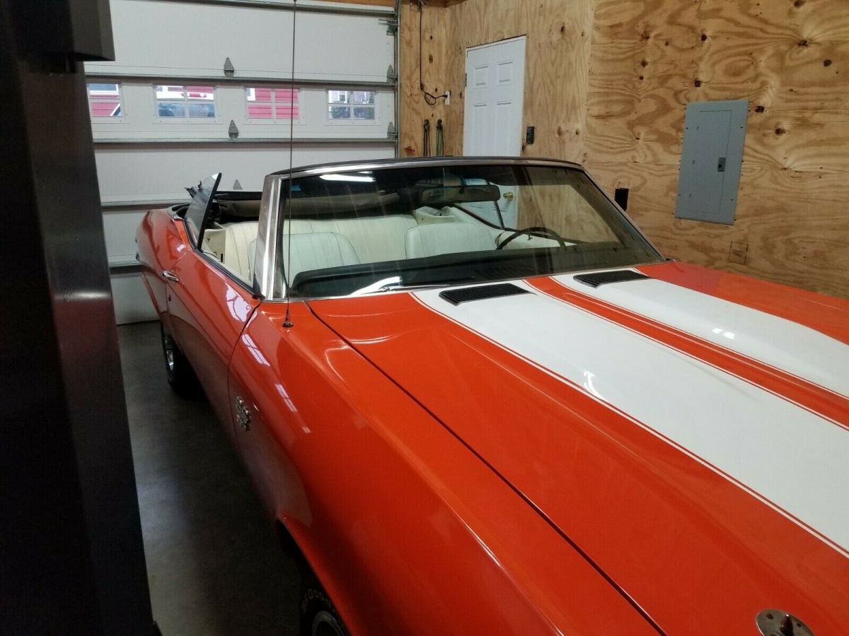 1969 Orange Chevrolet Chevelle Convertible