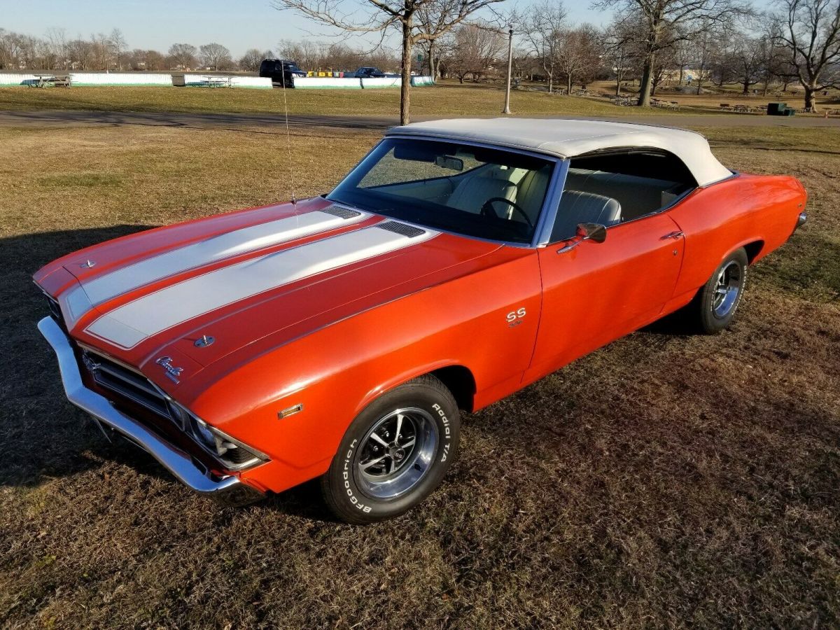 1969 Orange Chevrolet Chevelle Convertible