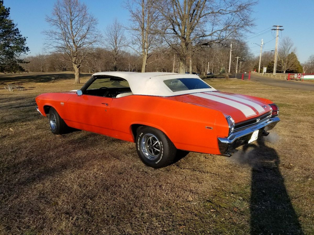 1969 Orange Chevrolet Chevelle Convertible