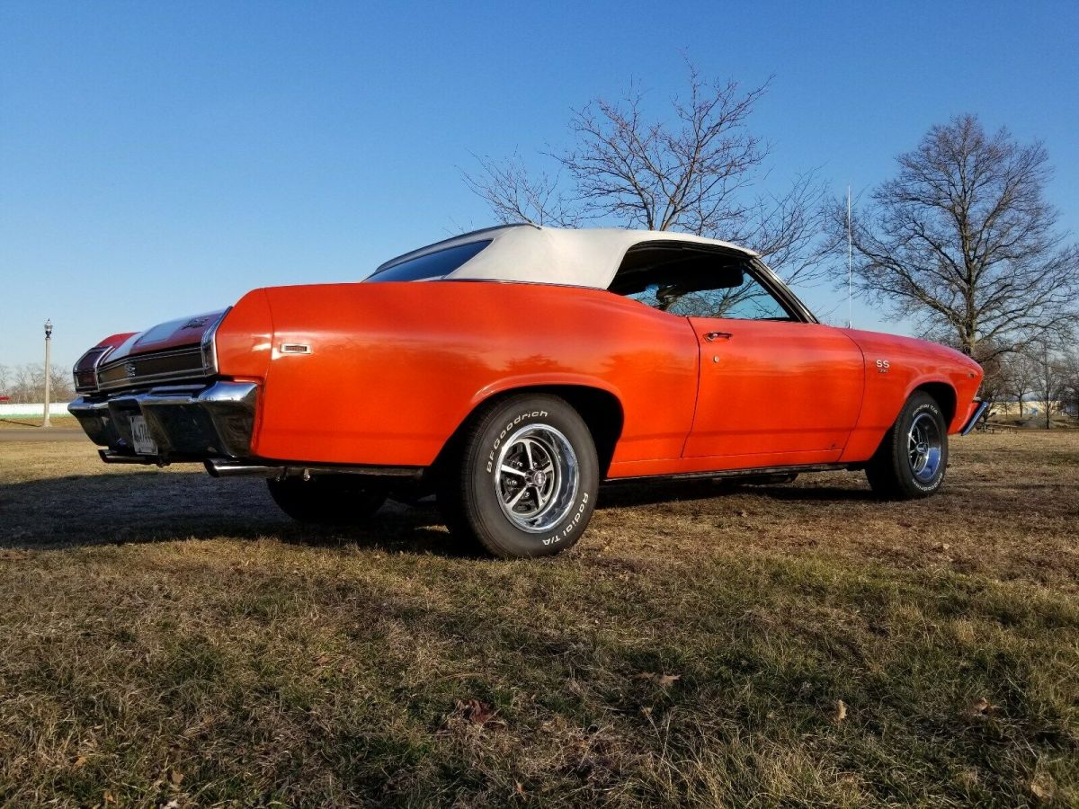 1969 Orange Chevrolet Chevelle Convertible