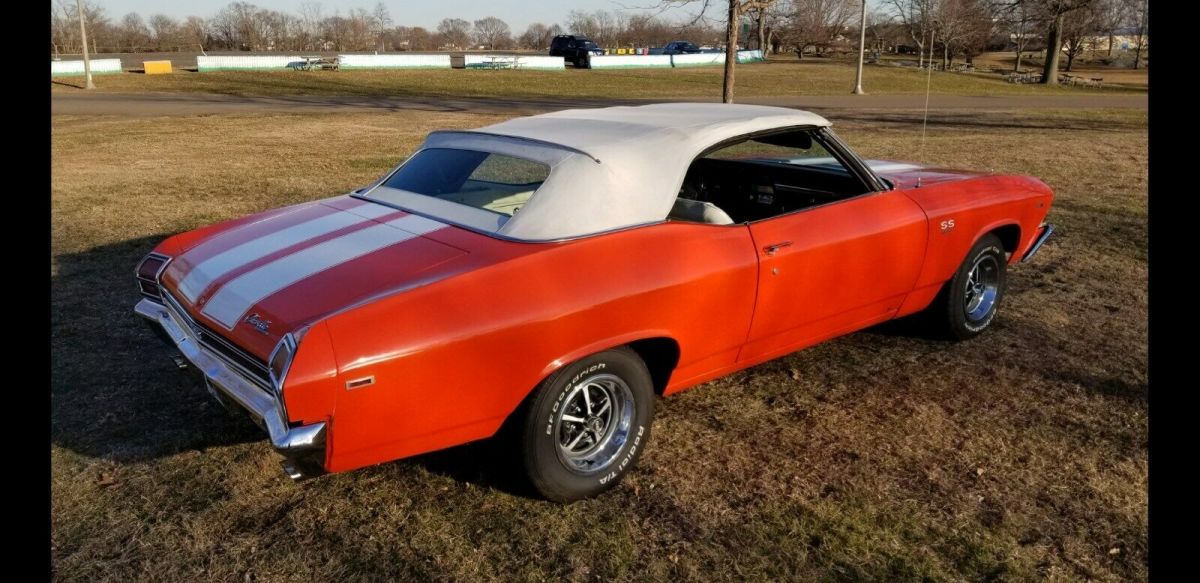 1969 Orange Chevrolet Chevelle Convertible