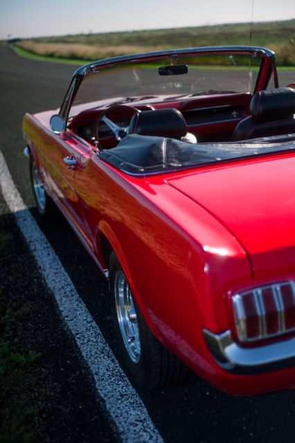 1965 Red Ford Mustang Convertible