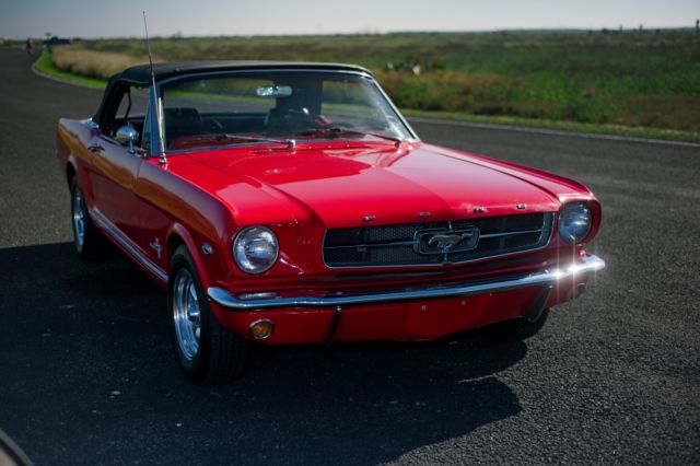 1965 Red Ford Mustang Convertible