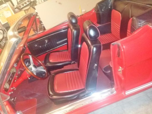 1965 Red Ford Mustang Convertible