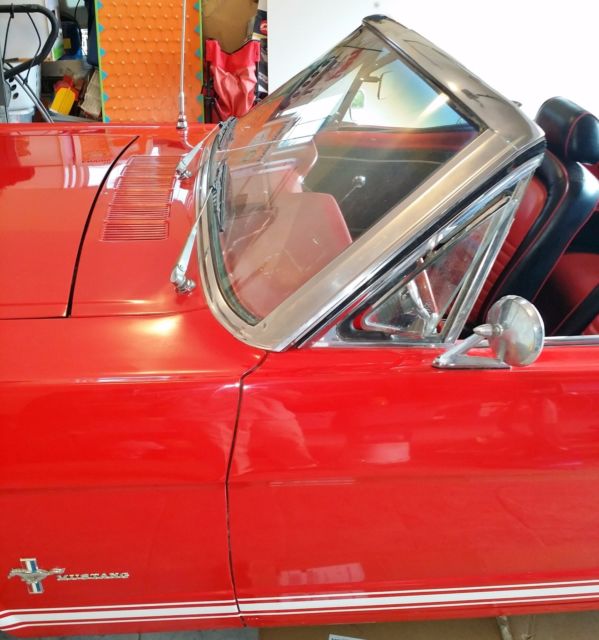 1965 Red Ford Mustang Convertible