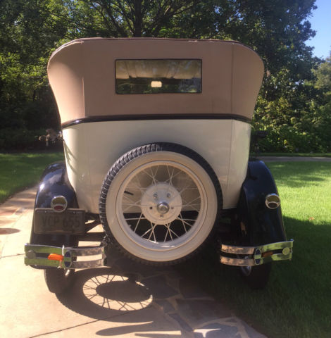 1928 White Ford Model A Phaeton