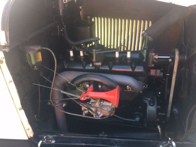 1928 White Ford Model A Phaeton