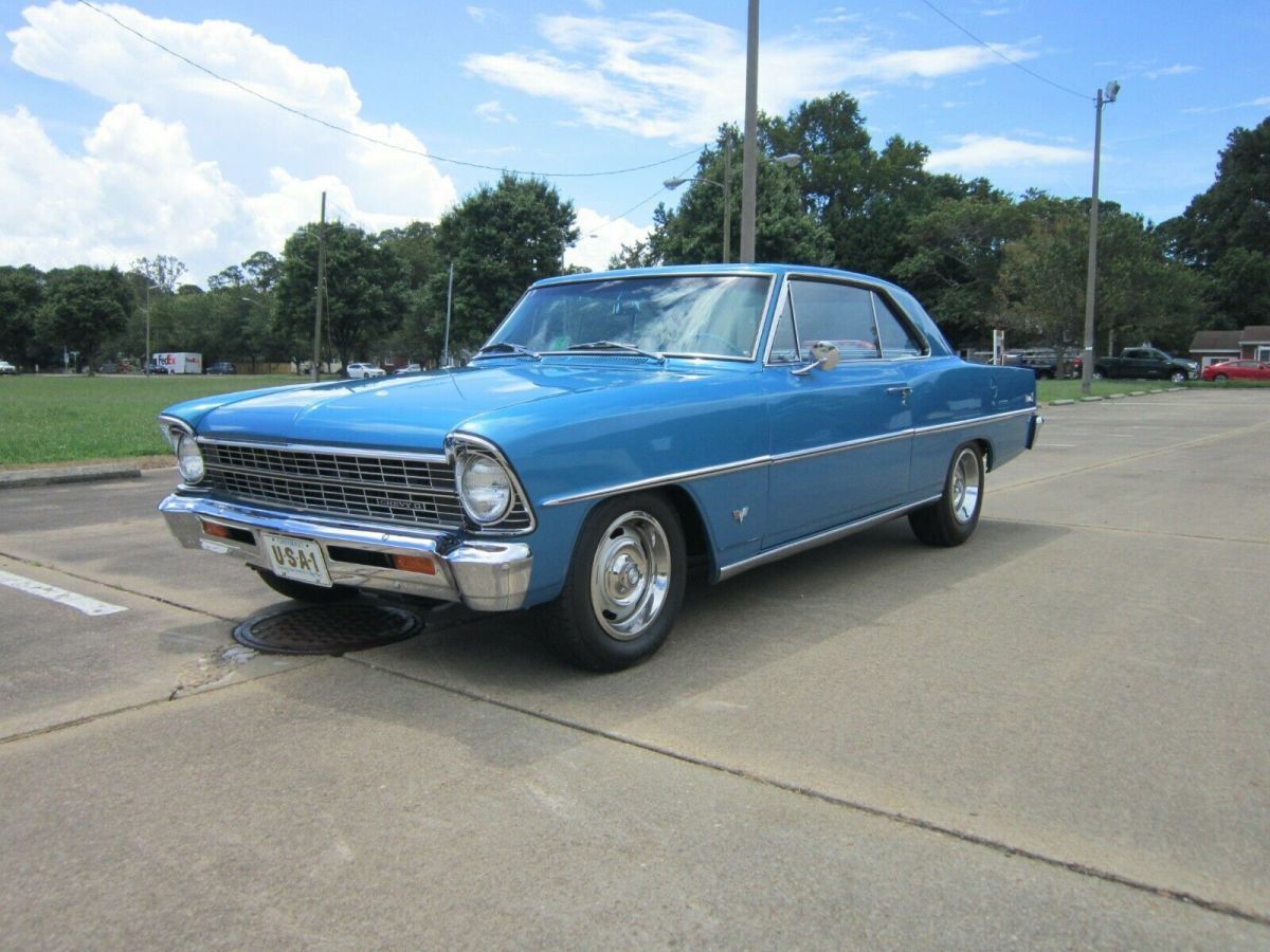 1967 Blue Chevrolet Nova Coupe