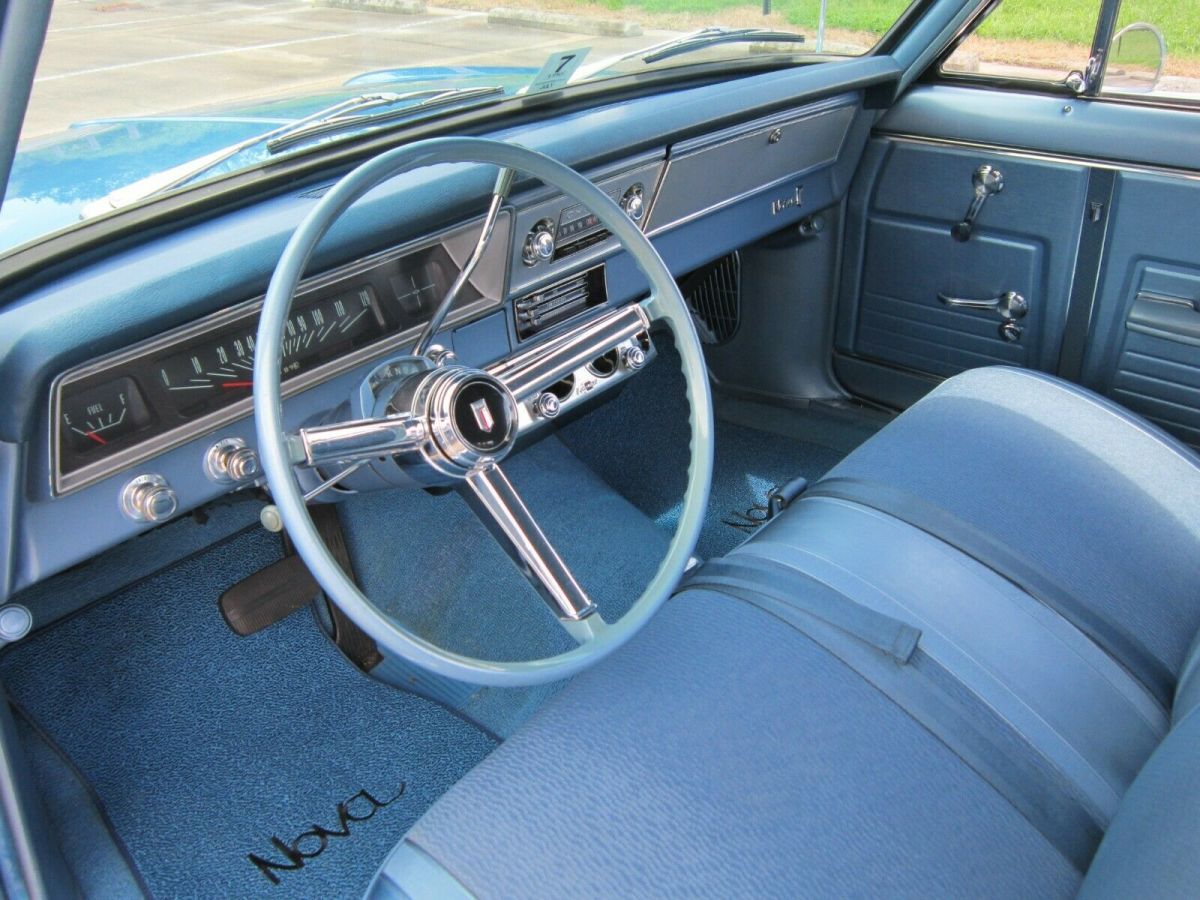 1967 Blue Chevrolet Nova Coupe