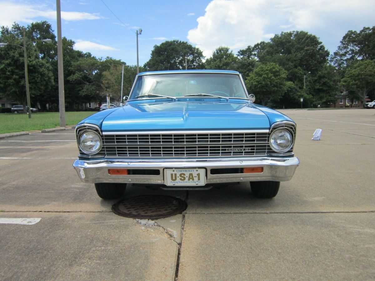 1967 Blue Chevrolet Nova Coupe