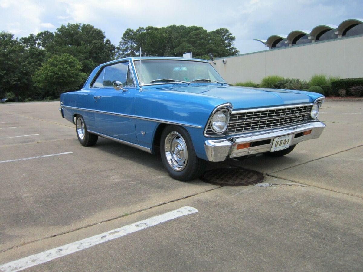 1967 Blue Chevrolet Nova Coupe