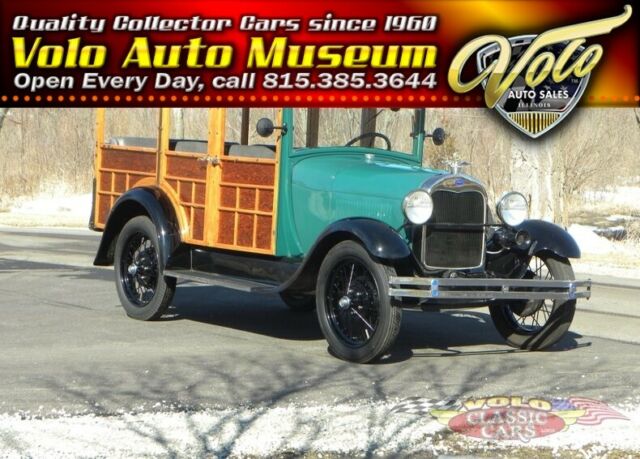 1929 Green Ford Model A Station Wagon