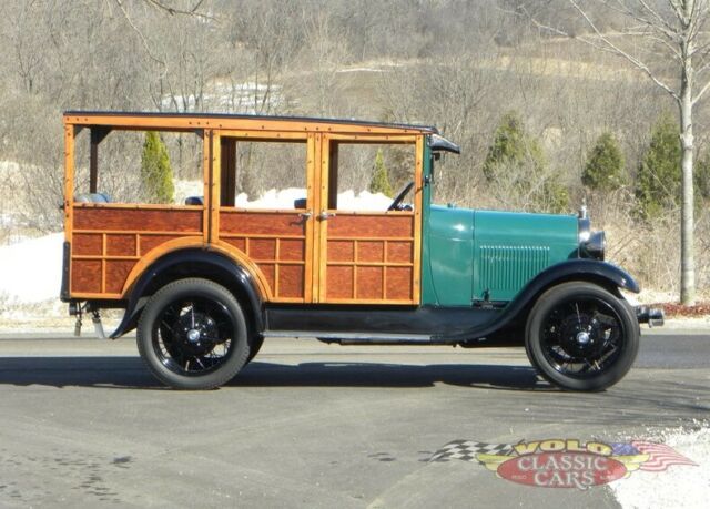 1929 Green Ford Model A Station Wagon