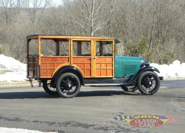 1929 Green Ford Model A Station Wagon