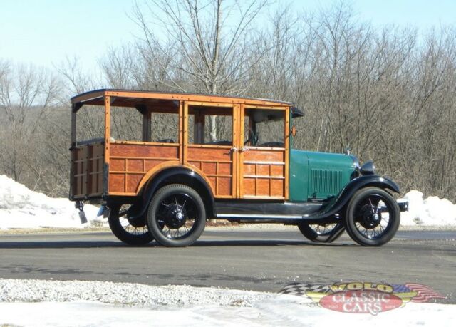 1929 Green Ford Model A Station Wagon