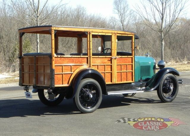 1929 Green Ford Model A Station Wagon