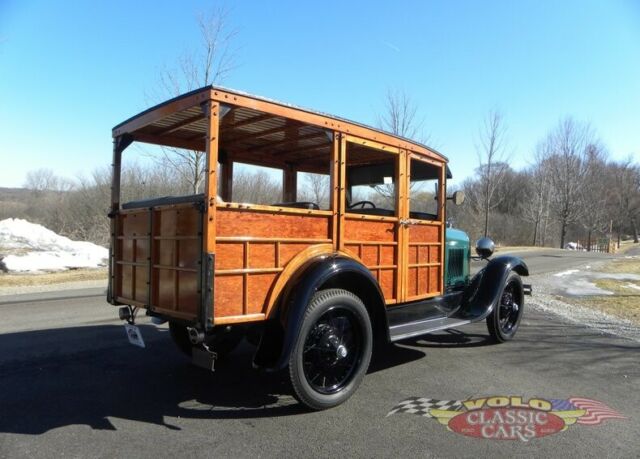 1929 Green Ford Model A Station Wagon