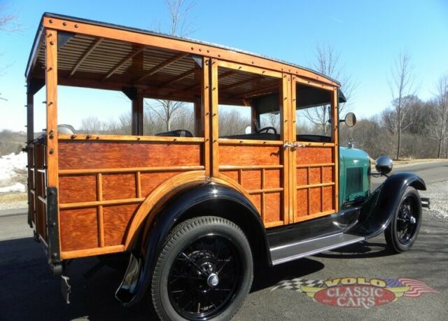 1929 Green Ford Model A Station Wagon