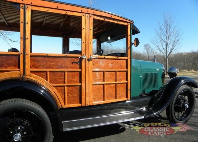1929 Green Ford Model A Station Wagon