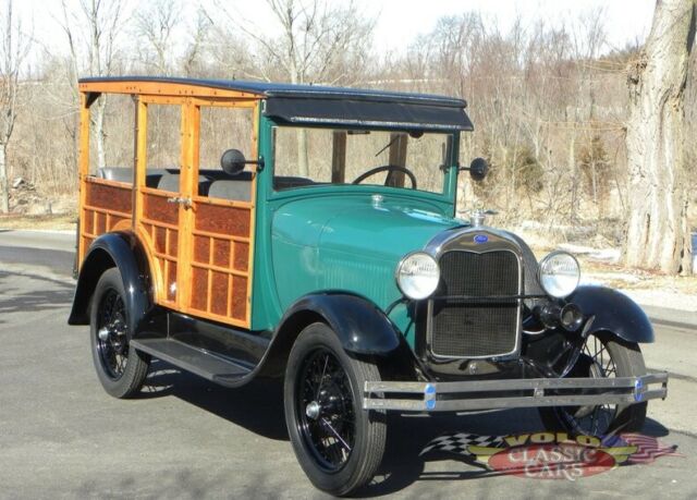 1929 Green Ford Model A Station Wagon
