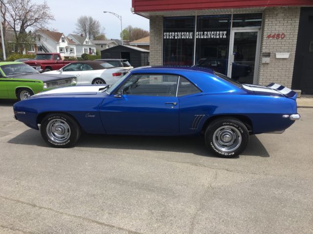 1969 Blue Chevrolet Camaro Coupe