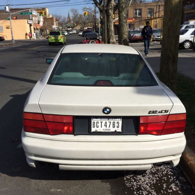 1992 White BMW 8-Series Coupe