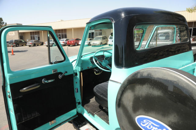 1955 Teal and Black Ford F-100 Pickup