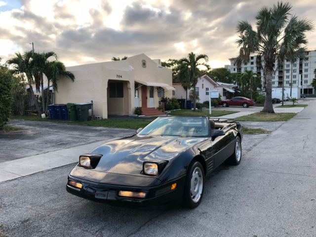 1992 Black Chevrolet Corvette Convertible
