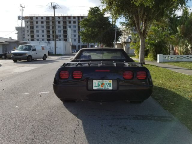 1992 Black Chevrolet Corvette Convertible