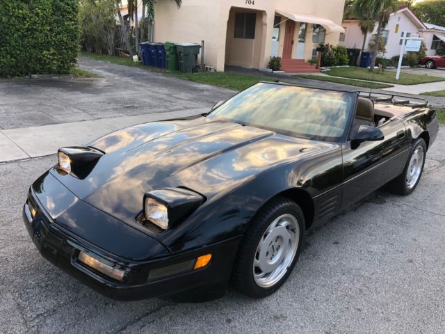 1992 Black Chevrolet Corvette Convertible