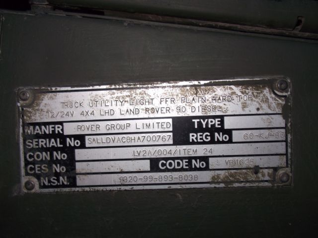 1991 TAN Land Rover Defender SUV